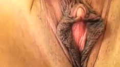 Mature labia and sweet big clit close up amateur