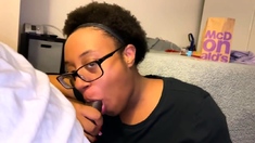 HD Ebony Nerd BJ