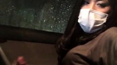 Asian CD faps in car