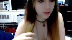 Pale amateur teen brunette Lynn Love