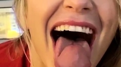 Amateur Blonde Blowjob CIM