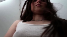 Amateur hottie solo masturbation