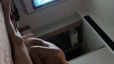 Amateur housewife blowjob and handjob with cumshot