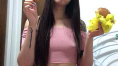 Japanese teens super wet solo show Uncensored