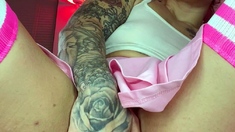 Amateur webcam babe dildo masturbation