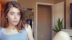 Petite small tit babe with perfect pussy masturbates