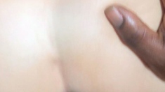 Busty Black Amateur MILF Interracial Creampie POV