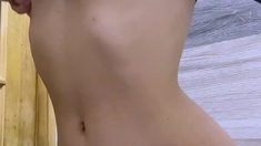 Real amateur teen plays with toys as she masturbates