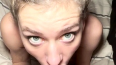 Sexy amateur blonde blowjob amp cumshot HD