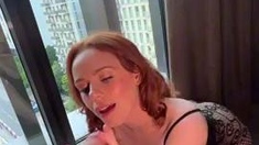 Blonde bitch xxx cam suck and fuck a big cock to cumshot