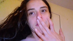 Wet Hairy Pussy - German Amateur Solo Webcam Orgasm