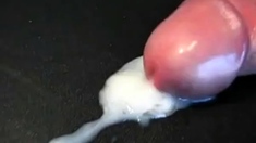 Uncut Foreskin Close-up: Jerk-off and Cum