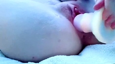 Sexy Alyssa Reece horny solo toy masturbation action