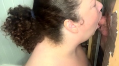 Throated His Cock And Swallowed To Give Him A Nice Massage.