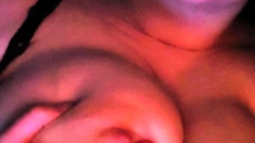 Big boob brunette masturbates on webcam