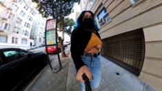 Outdoor San Fransisco Underboob
