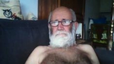 Grandpa Show On Webcam