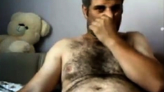 Masturbating Turkey-Turkish Natural Bear Volkan 2