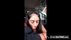 Indian Girl Blowjob in Car