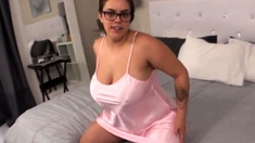 Katie in a nightie