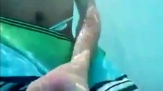 Jerk off under water