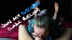 Nerdy Girl Sucks Dick Before Bed